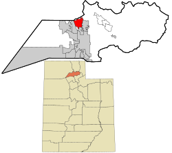 Weber County Utah incorporated and unincorporated areas Pleasant View highlighted